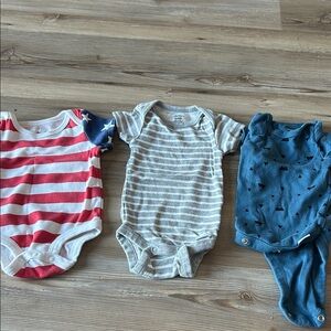 Striped and Starred Kids One Piece Set